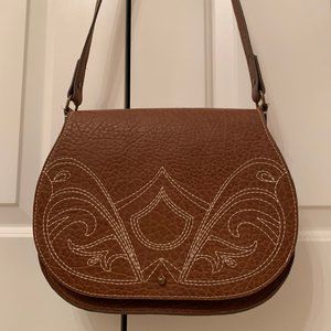 Faux Leather Shoulder Bag